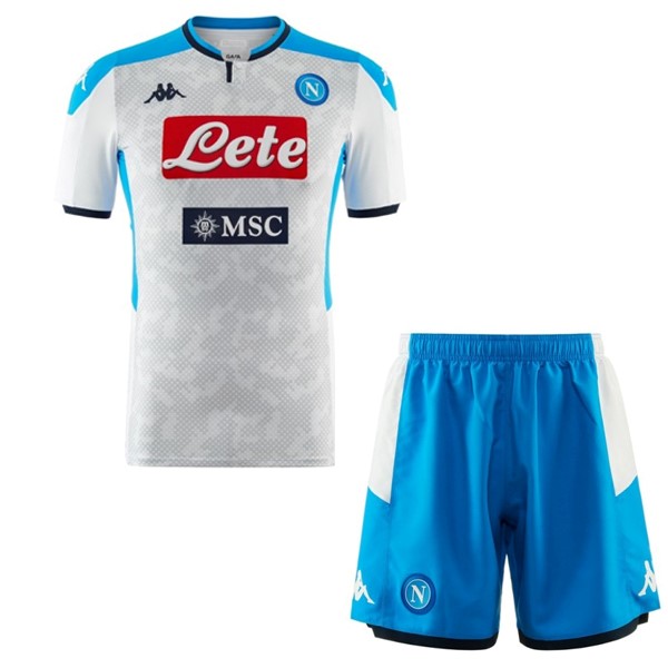Pantalon Football Naples Third Enfant 2019-20 Blanc Bleu